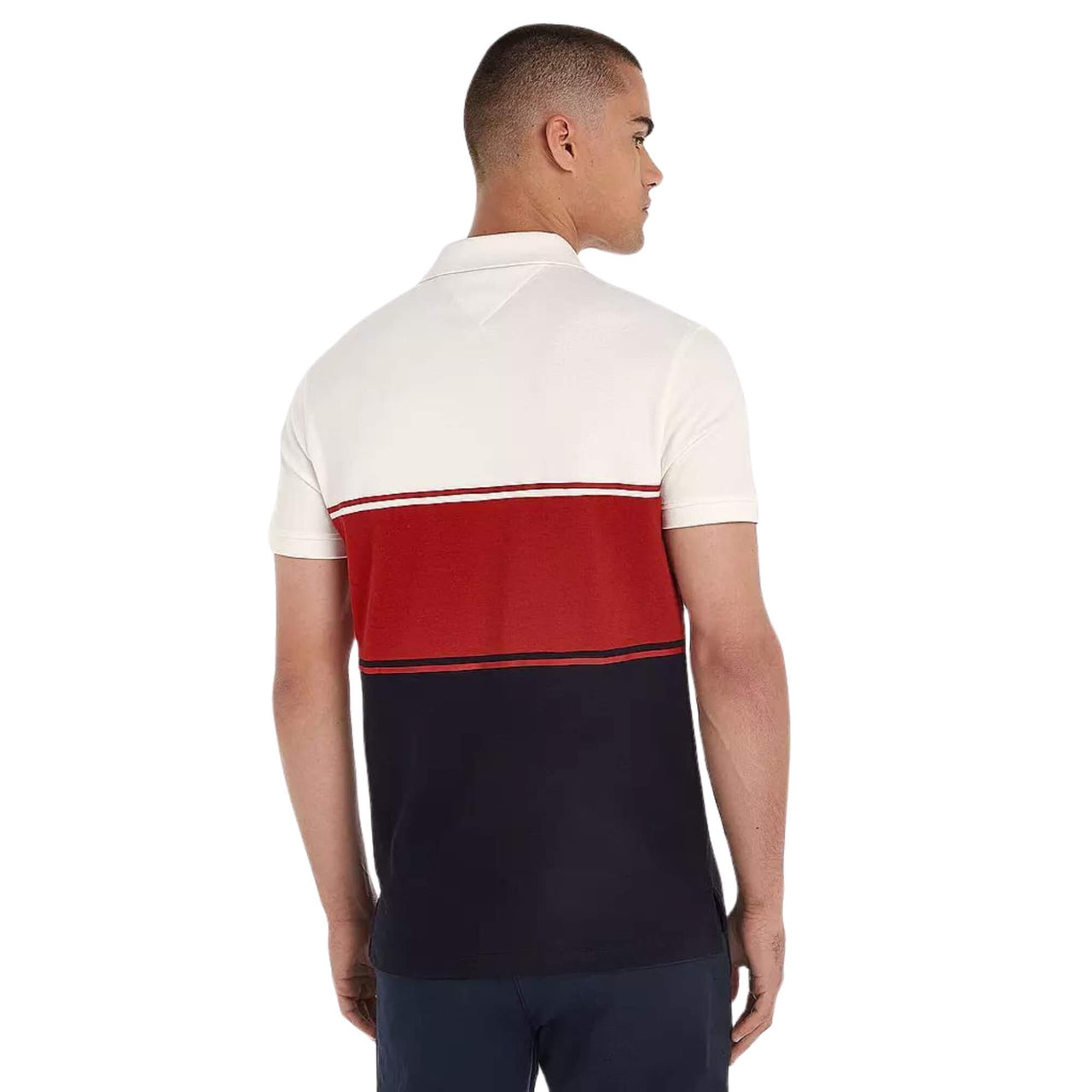 Mw0Mw35600Xnn Polos Tommy Hilfiger Hombre Colorblock Reg Polo