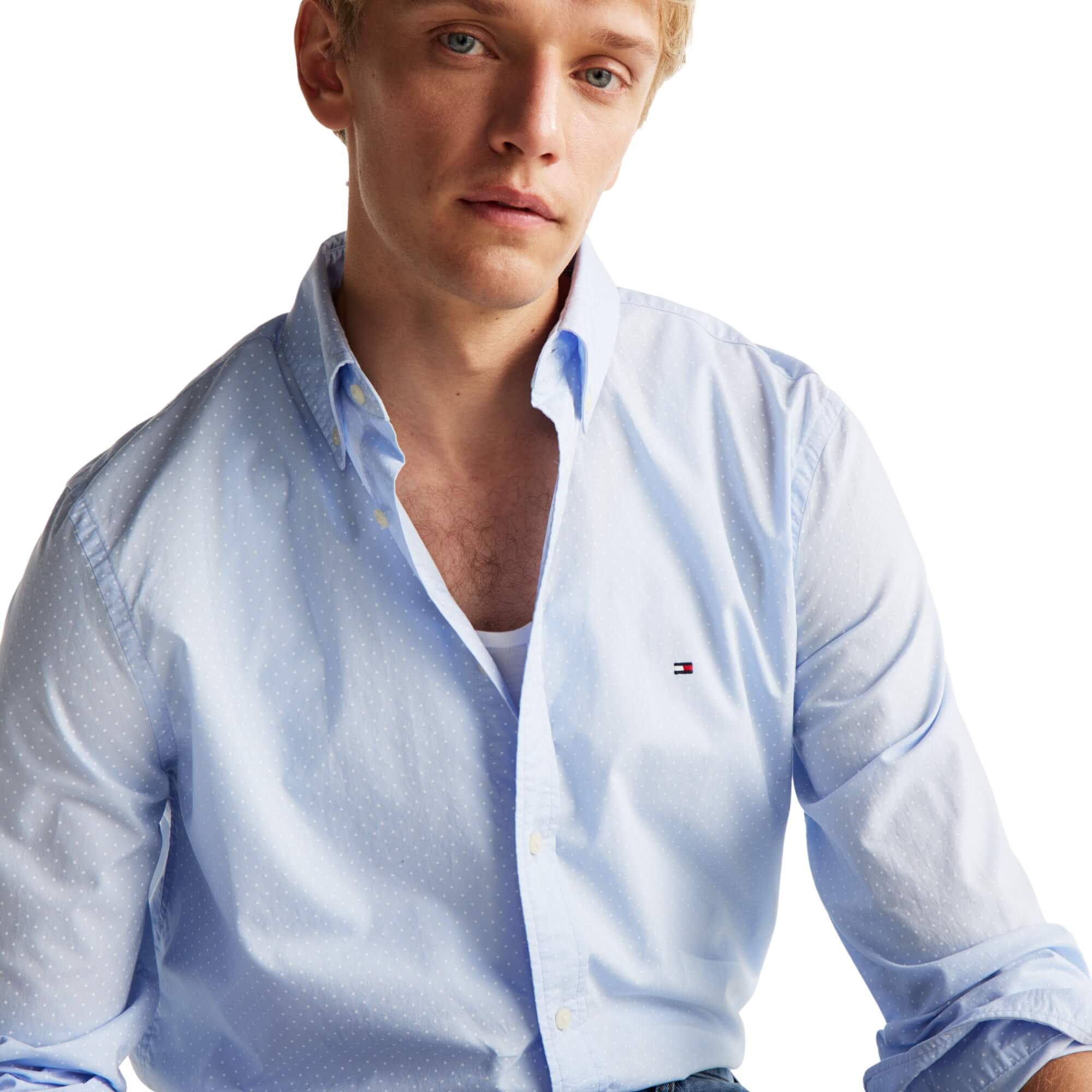 Tommy Hilfiger Camisa Flex Poplin Polka Dot Rf Shirt · imagen 2