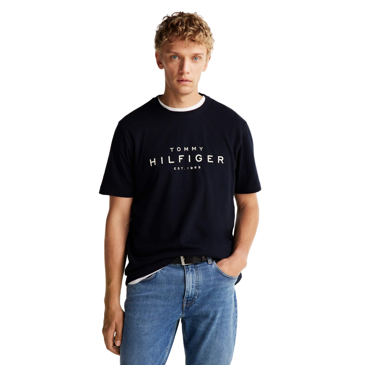 Mw0Mw37448Dw5 Camisetas Tommy Hilfiger Hombre Big Hilfiger Tee