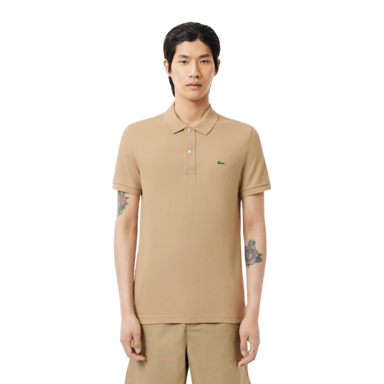 L121202S Polos Lacoste Hombre L1212 - Short Sleeved Ribbed Collar Shirt