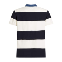 Thumbnail for Mw0Mw375150Fb Polos Tommy Hilfiger Hombre Rugby Stripe Relaxed Polo