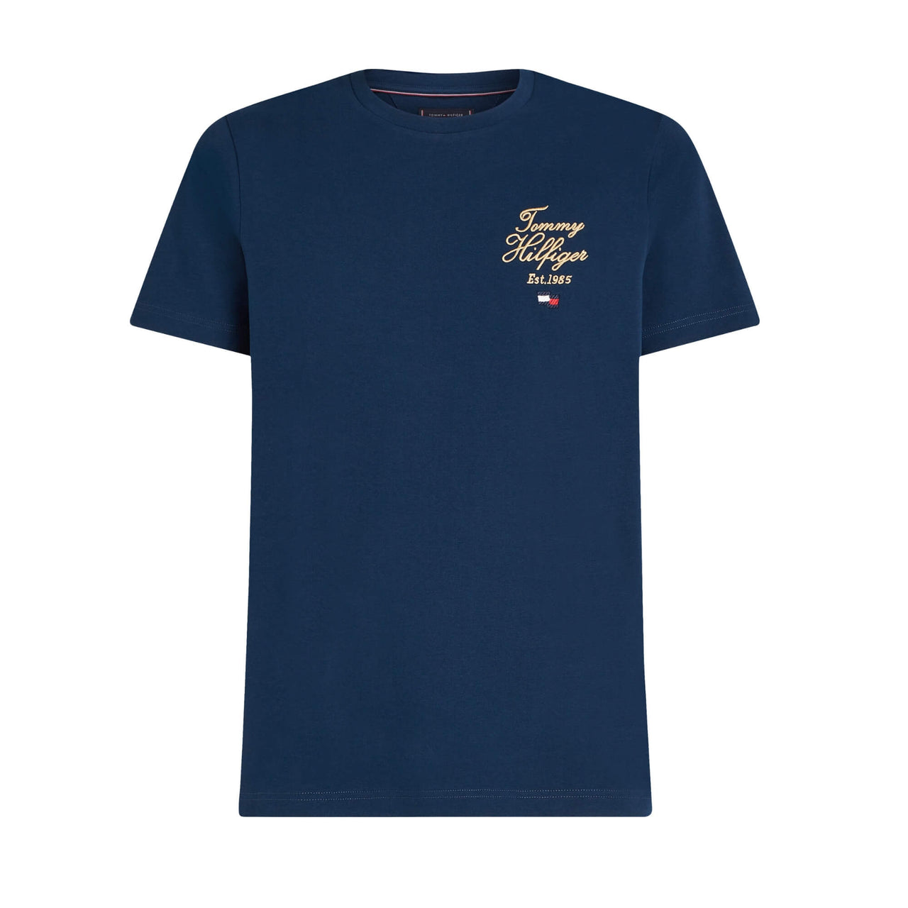 Mw0Mw38334Daf Camisetas Tommy Hilfiger Hombre Script Hilfiger Stack Tee