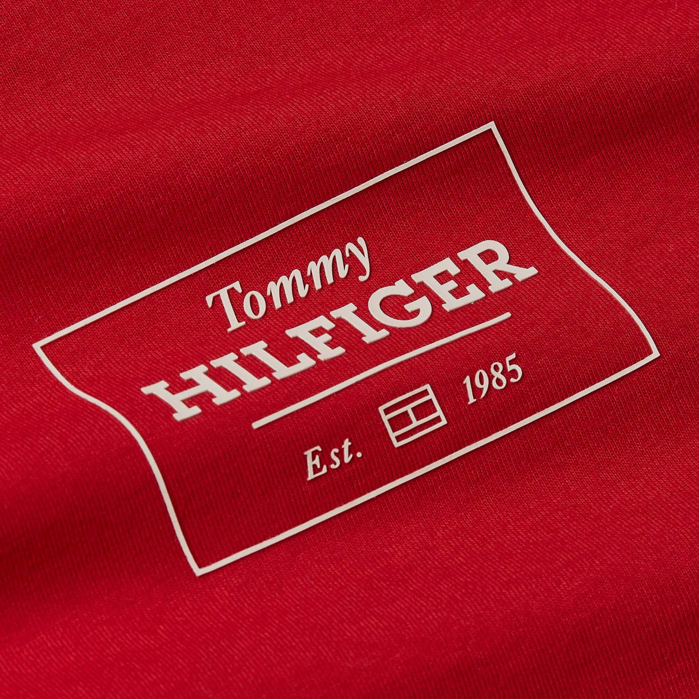 Tommy Hilfiger Camiseta Monotype Printed Label Tee · Rojo · imagen 2