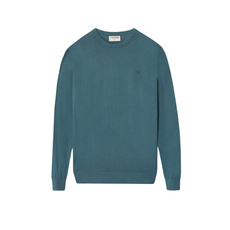 Jersey Liso Cuello Redondo Petroleo | Silbon