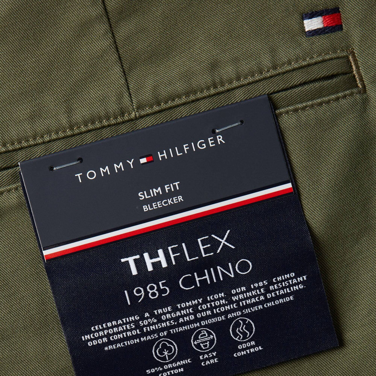 Mw0Mw26619Rbn Pantalones Tommy Hilfiger Hombre Bleecker Chino 1985 Pima Cotton