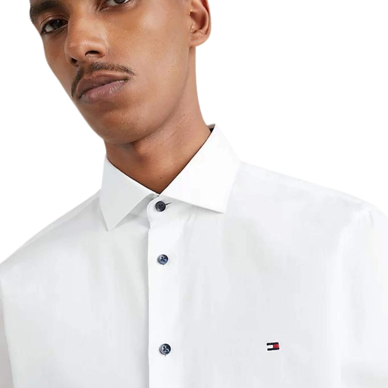 MW0MW28395YBR Camisa tommy cl solid poplin sf shirt