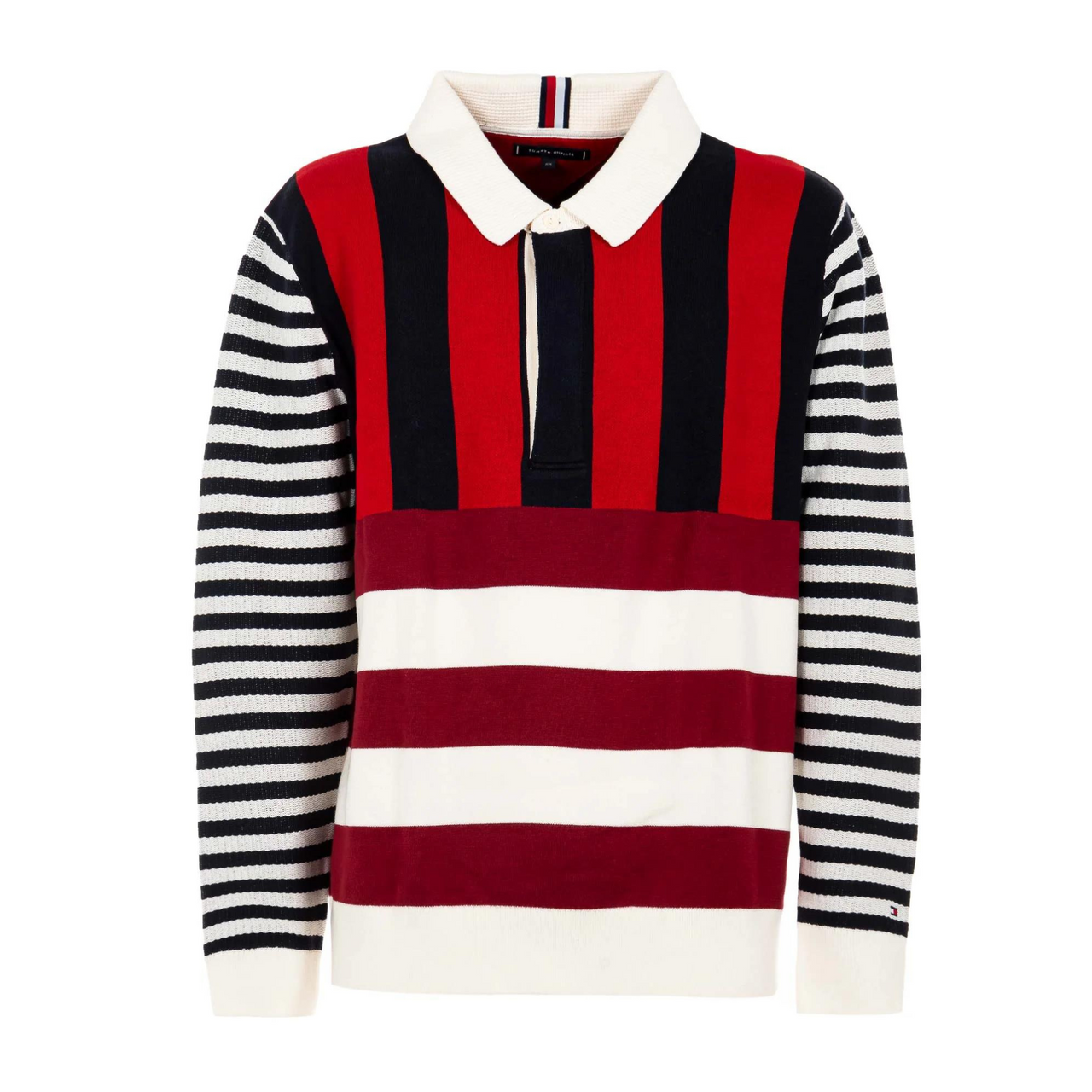 MW0MW07879 STRIPE KNITTED RELAX TOMMY