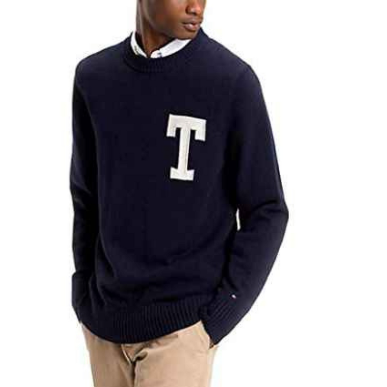 MW0MW07857 LOGO CNECK SWEATER TOMMY