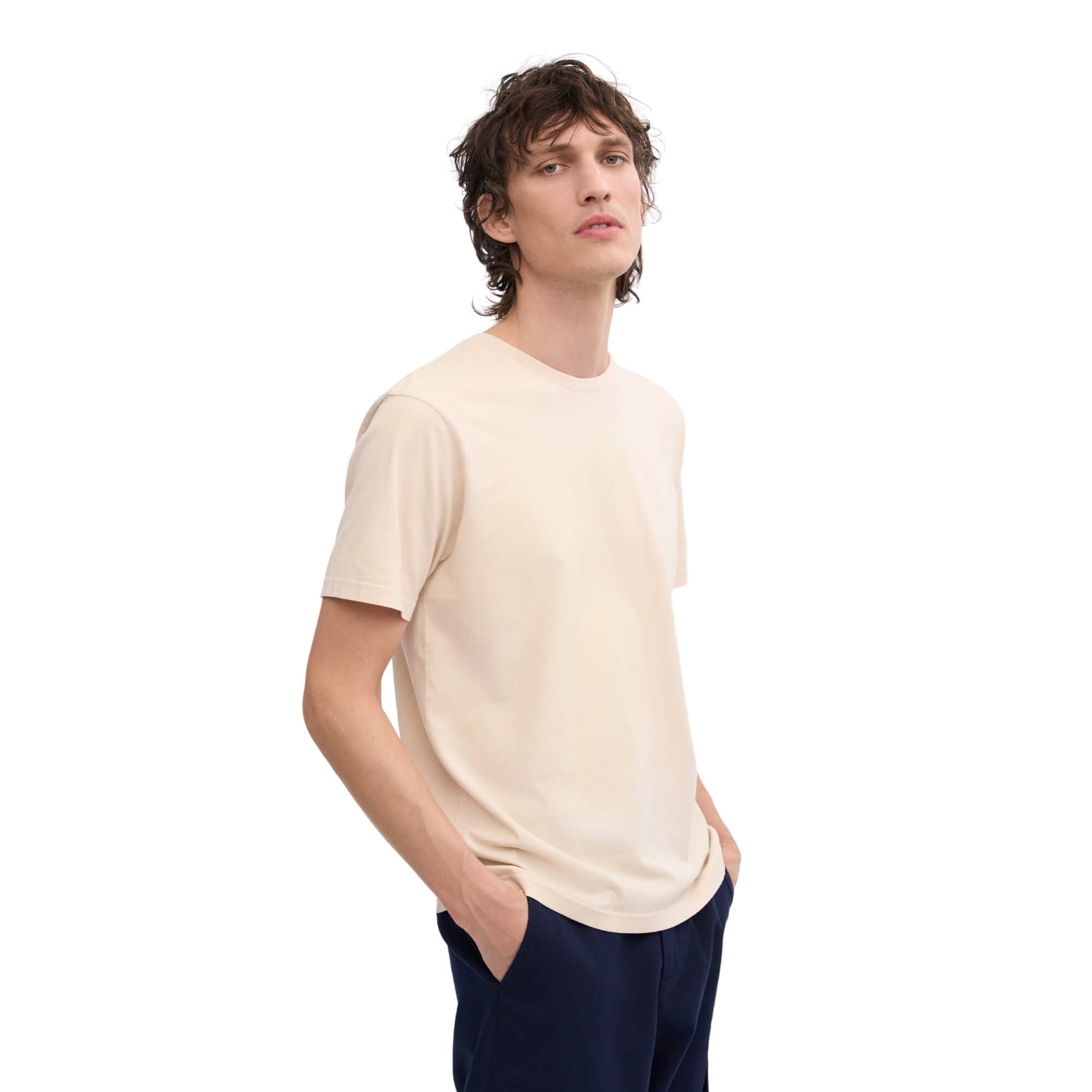Camiseta Colorful Standard Hombre Classic Organic Blanco · imagen 2