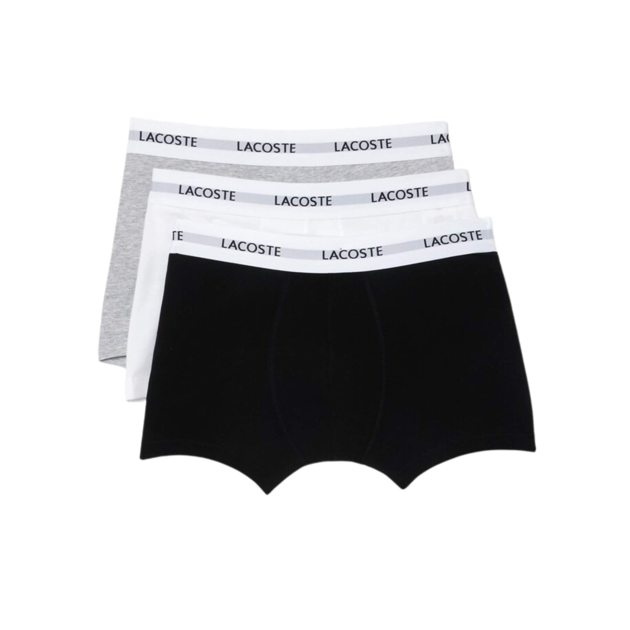 5H5150Nua Calzoncillos Lacoste Hombre 3 Packs Trunk