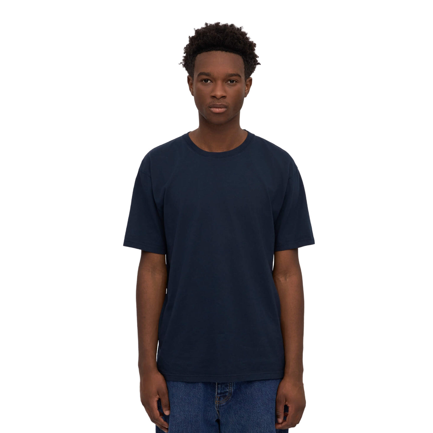 Camiseta Colorful Standard Hombre Classic Organic Azul Marino · imagen 1