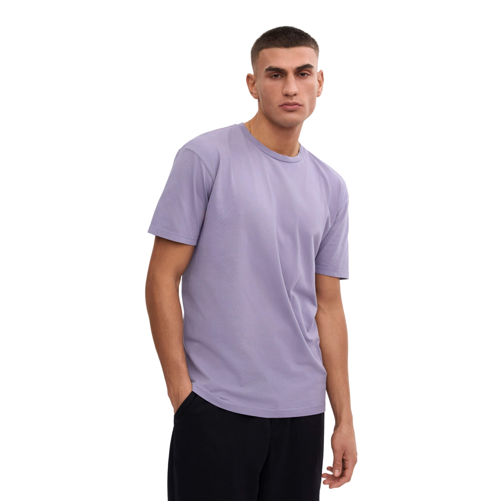 Camiseta Colorful Standard Hombre Classic Organic Lila · imagen 1