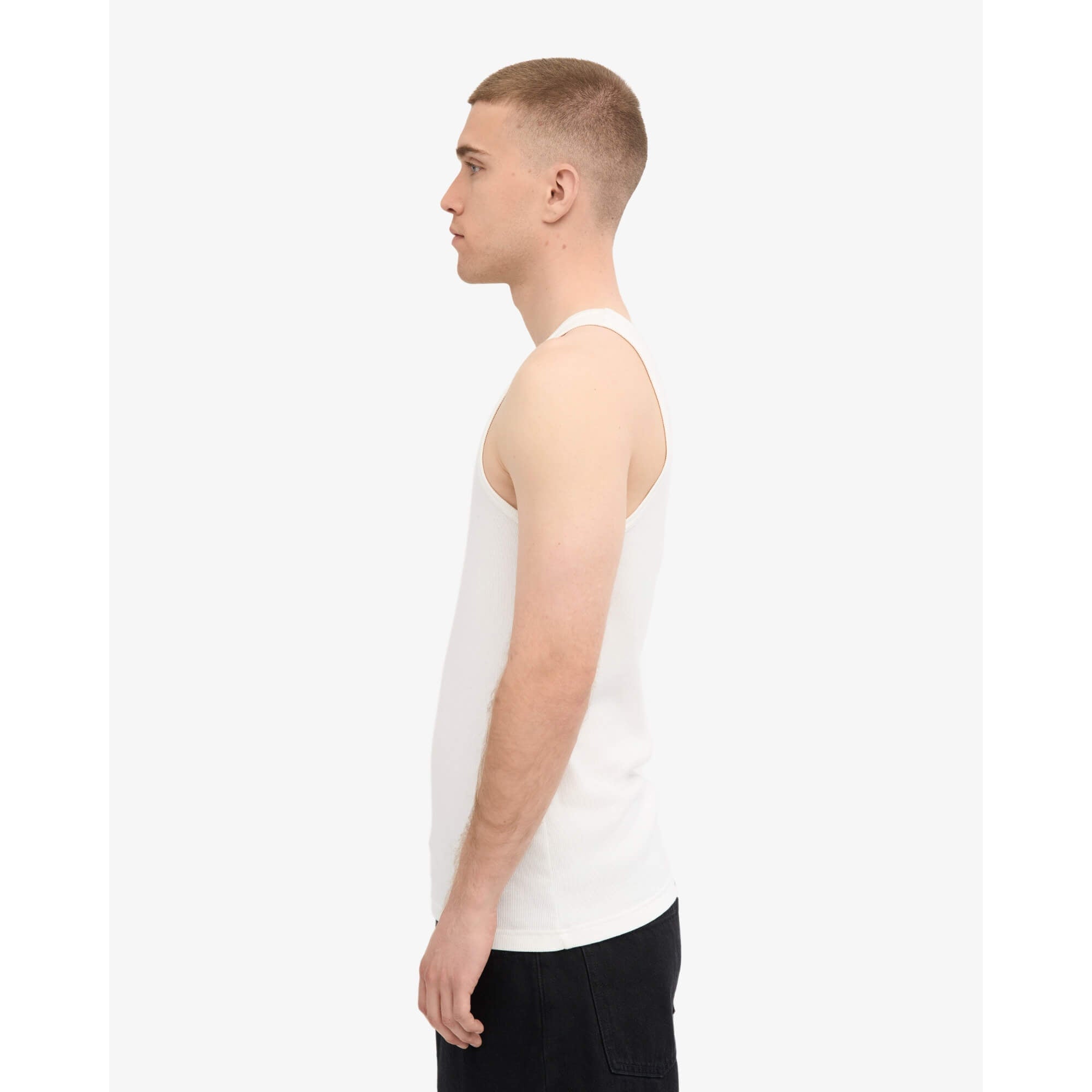 Camiseta Colorful Standard Hombre Organic Rib Tank Top Blanco · imagen 2