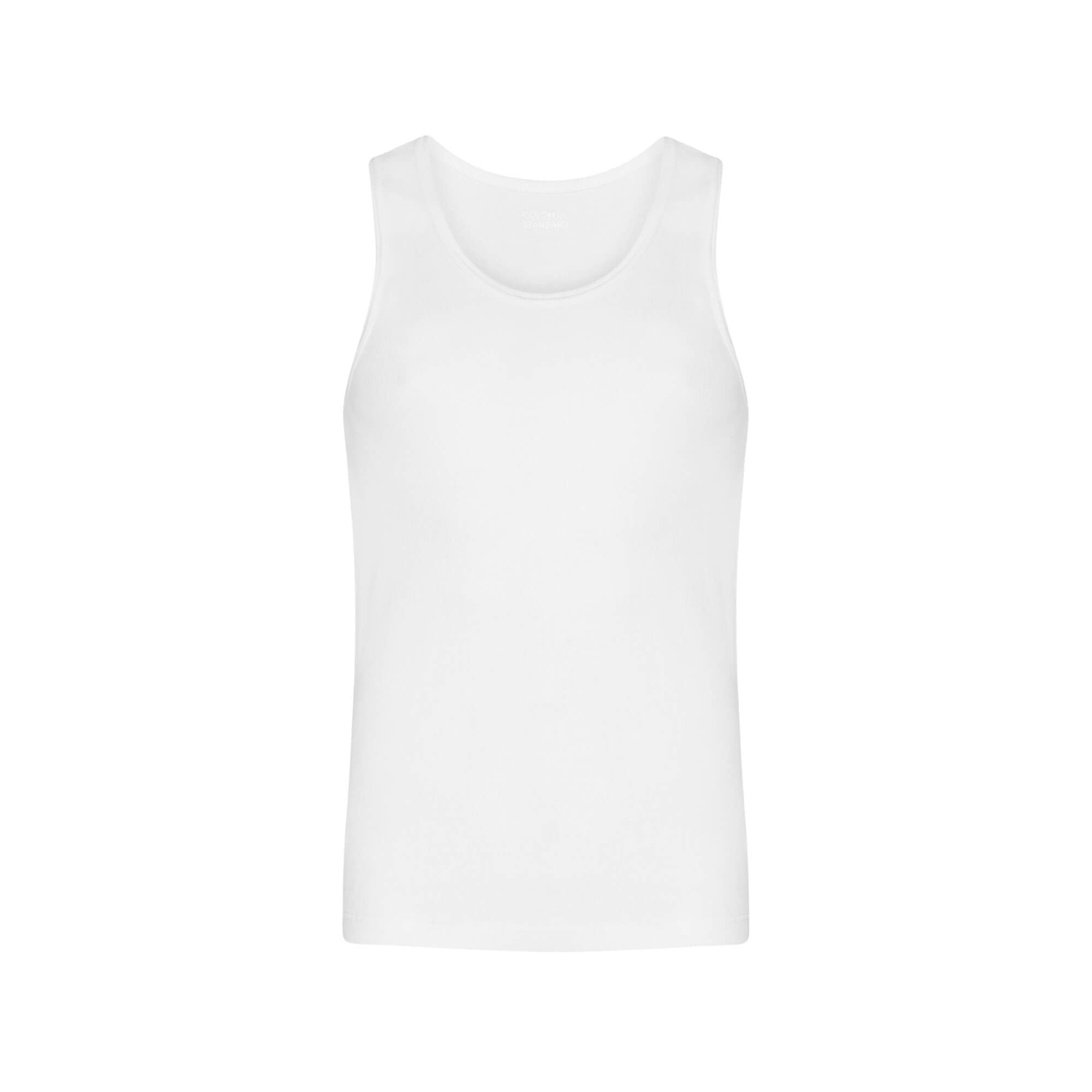 Camiseta Colorful Standard Hombre Organic Rib Tank Top Blanco · imagen 4
