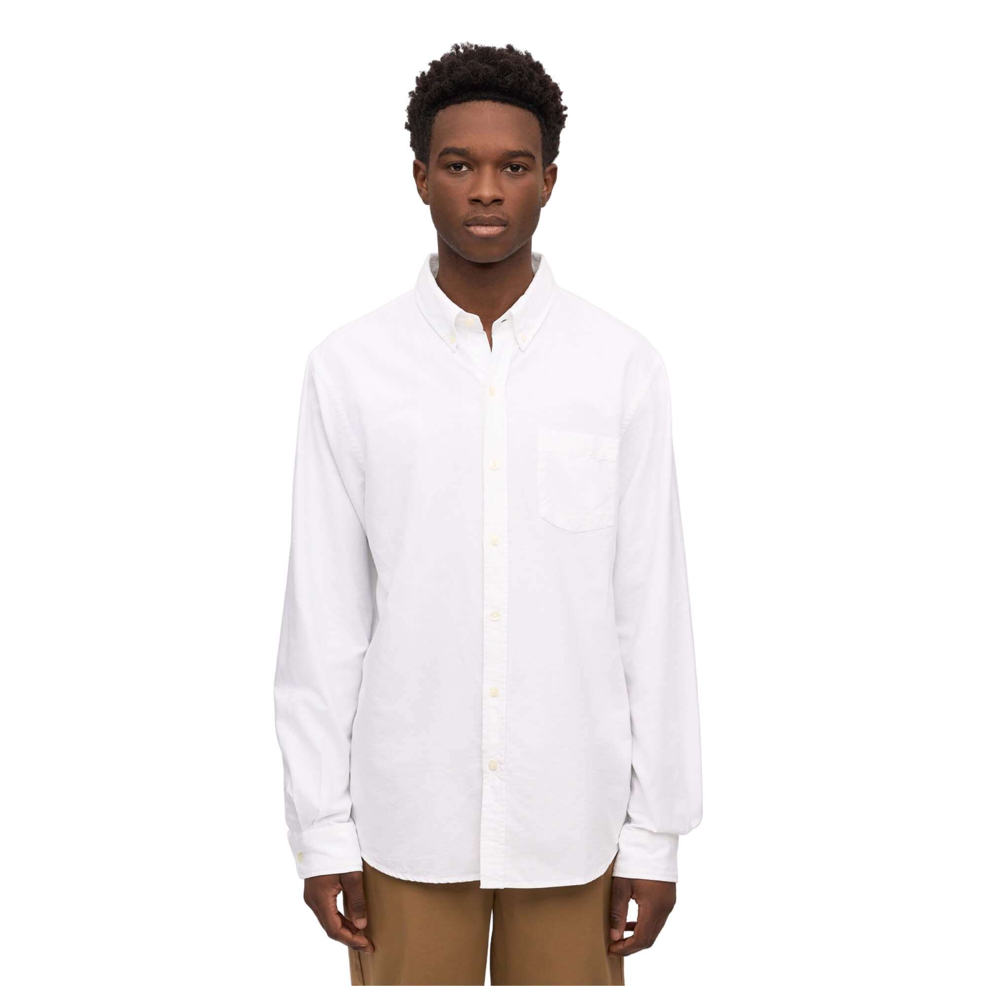 Camisa Colorful Standard Hombre Organic Button Down Blanca · imagen 1