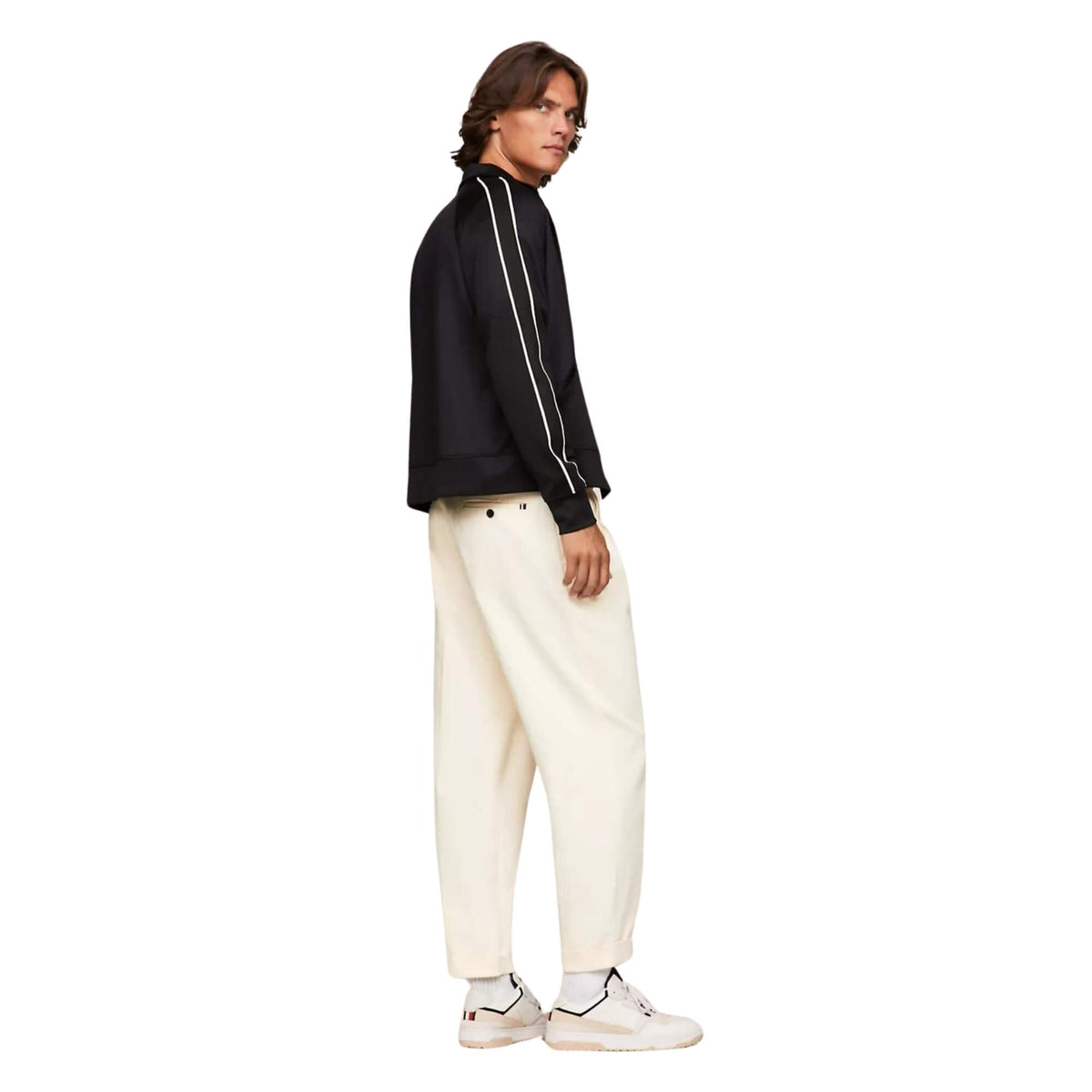 Sudadera Tommy Hilfiger Hombre Monotype Track Zip Through - Negro · imagen 5