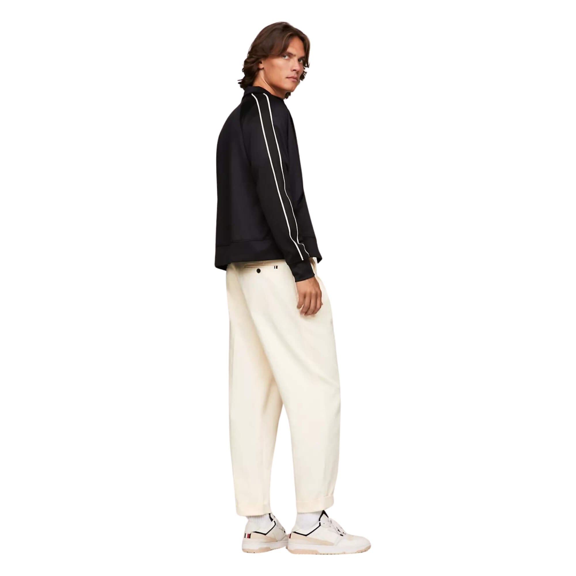 Sudadera Tommy Hilfiger Hombre Monotype Track Zip Through - Negro · imagen 5