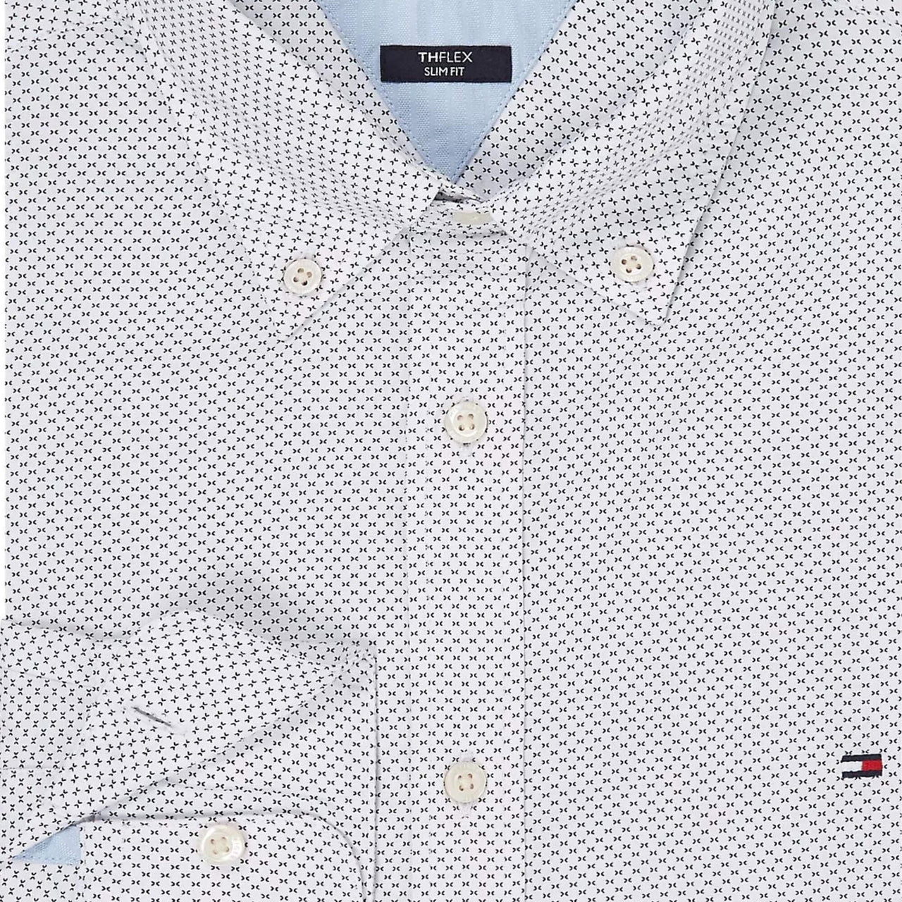 Mw0Mw337620Gz Camisas Tommy Hilfiger Hombre Flex Mini Print Sf Shirt