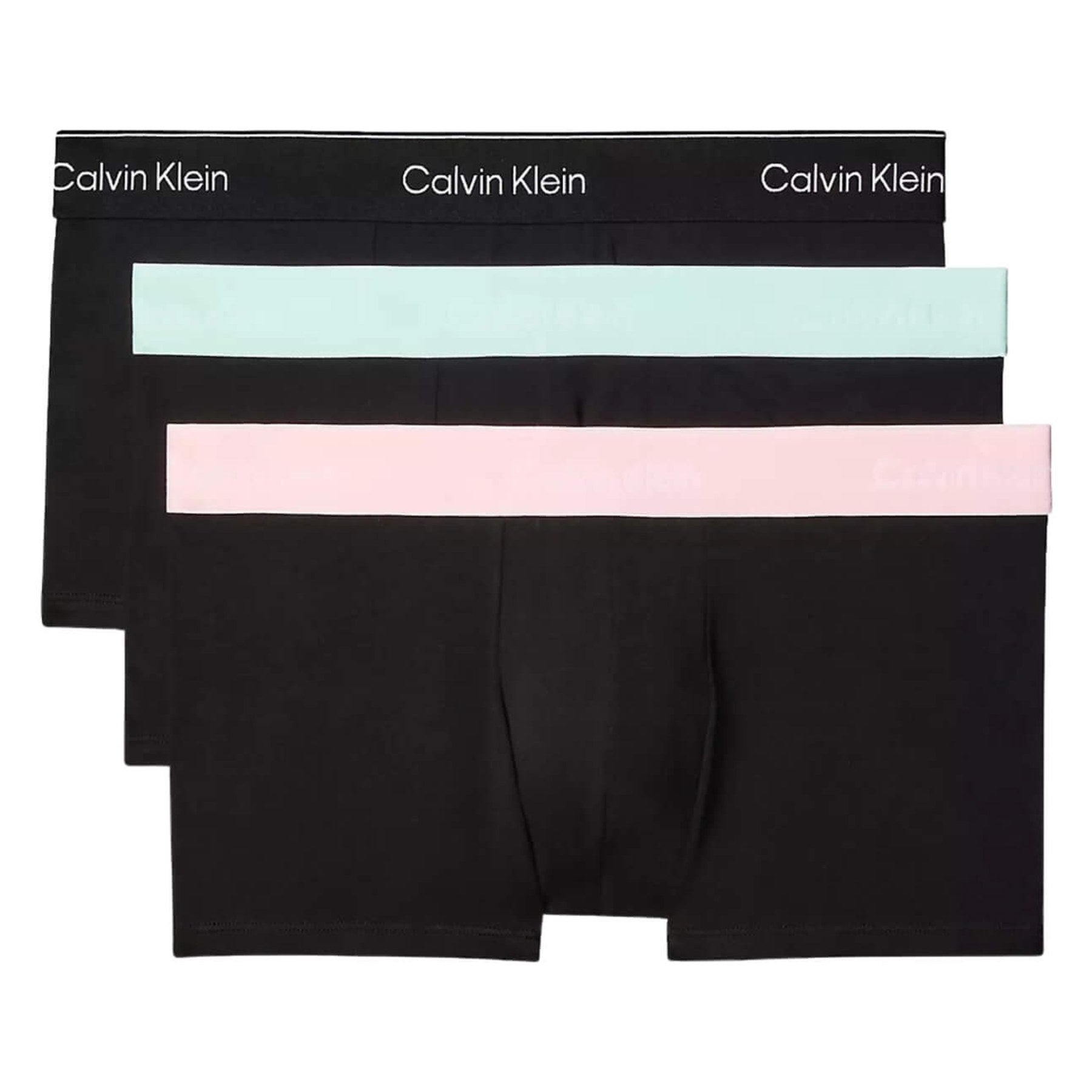 Calzoncillos Calvin Klein Hombre Low Rise Trunk 3Pk · Negro Gris · imagen 2