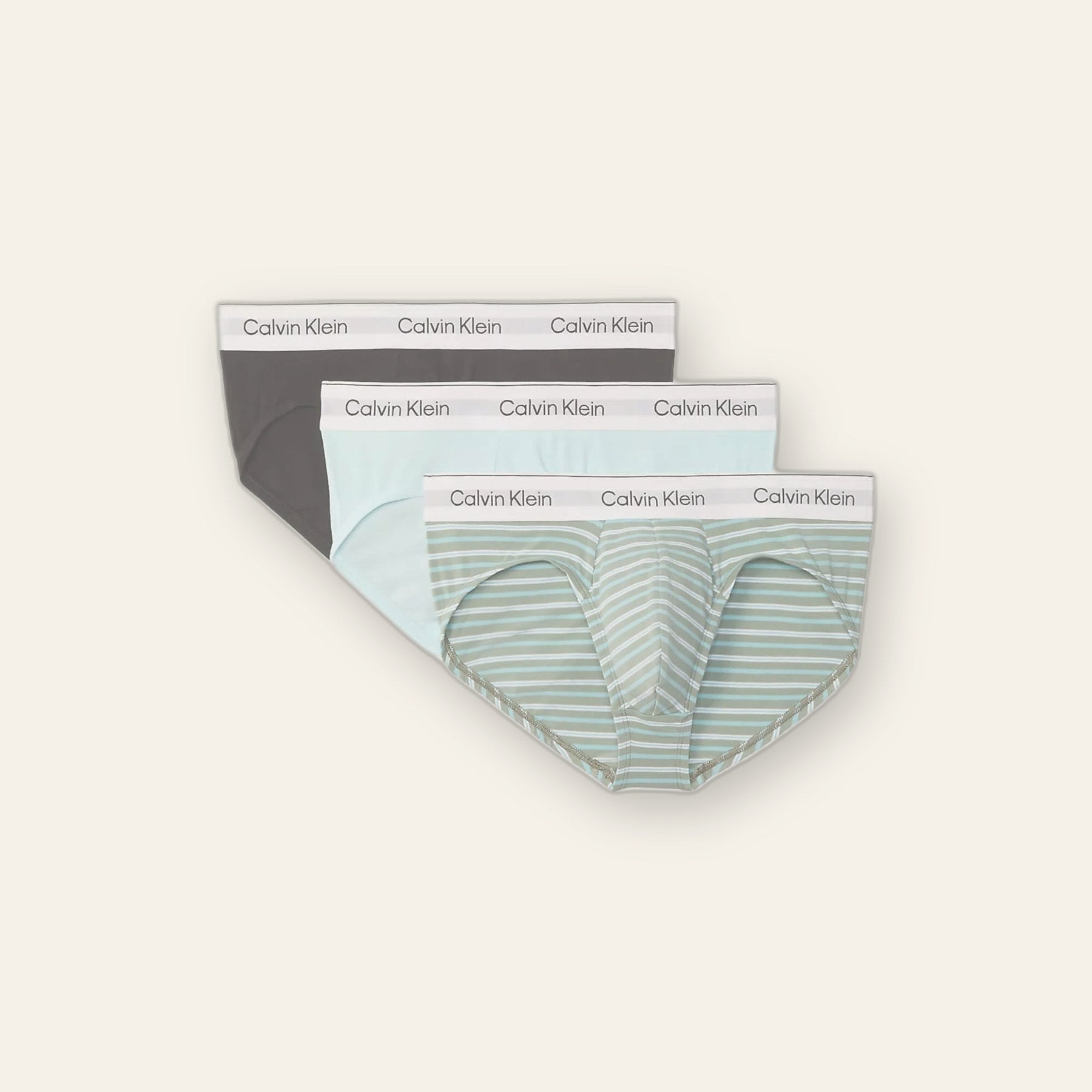 Calzoncillos Calvin Klein Hombre Hip Brief 3Pk · Negro Azul marino · imagen 10