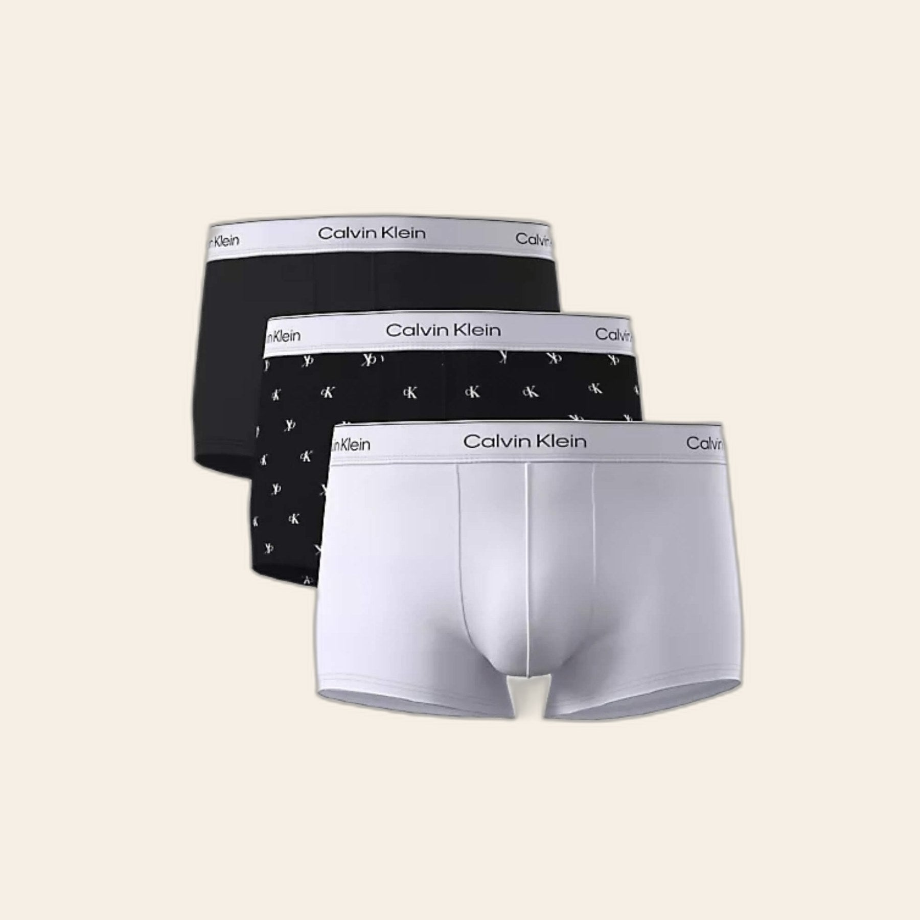 Calzoncillos Calvin Klein Hombre Low Rise Trunk 3Pk · Negro Gris · imagen 9