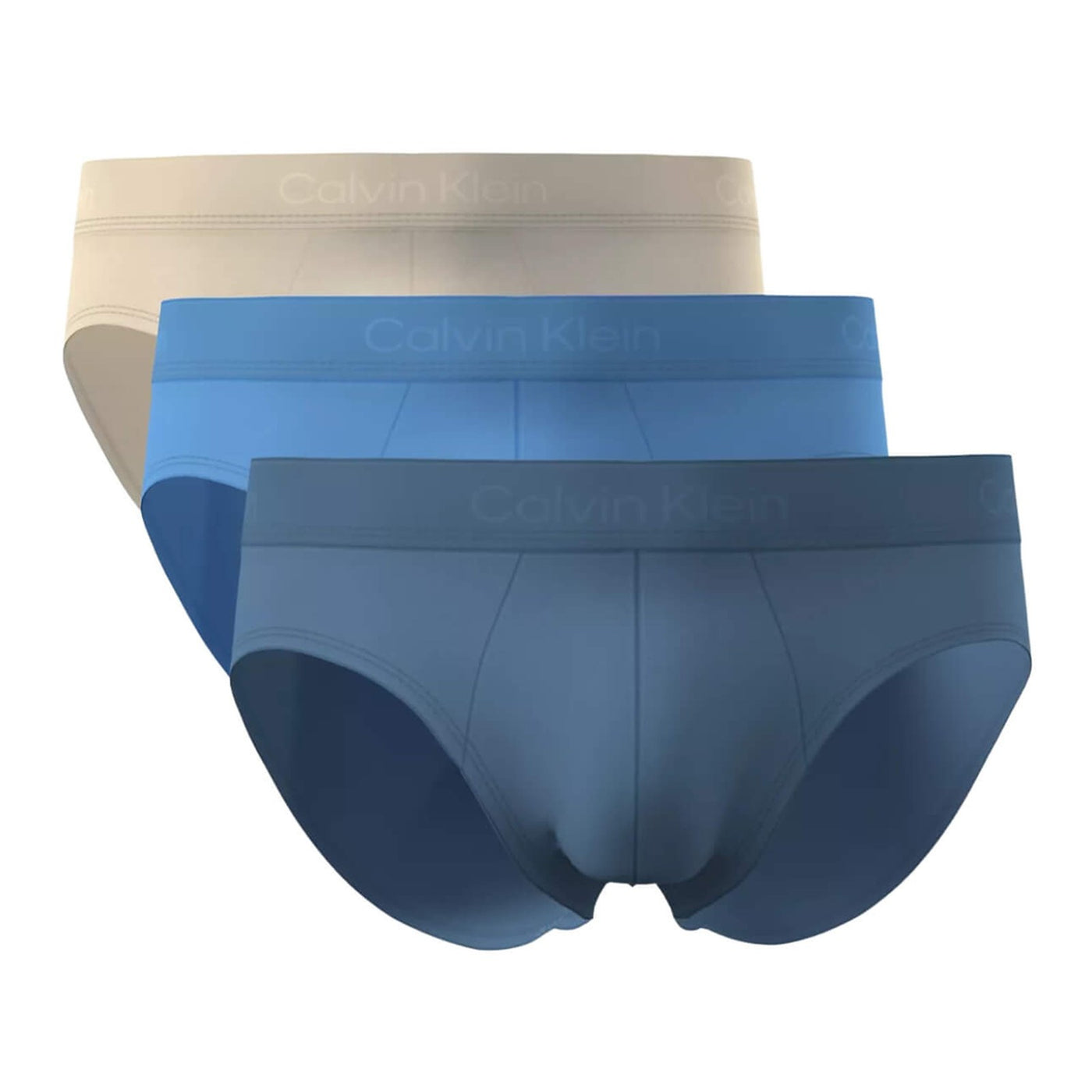 Calzoncillos Calvin Klein Hombre Hip Brief 3Pk · Negro Azul marino · imagen 11
