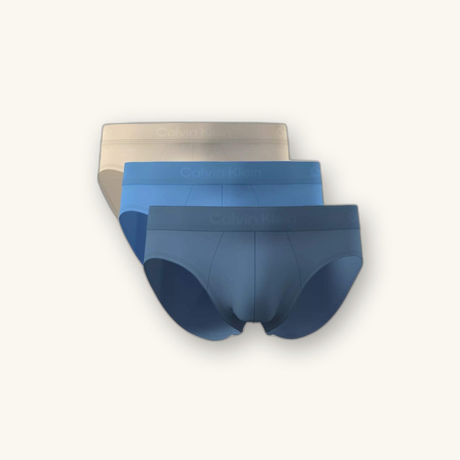 Calzoncillos Calvin Klein Hombre Hip Brief 3Pk · Negro Azul marino · imagen 24