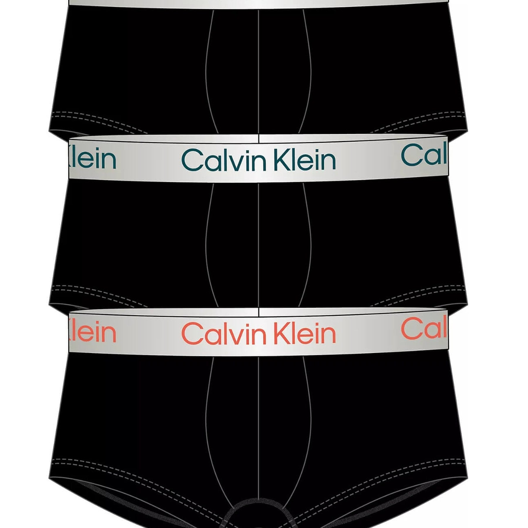 Calzoncillos Calvin Klein Hombre Low Rise Trunk 3Pk · Negro Gris · imagen 10