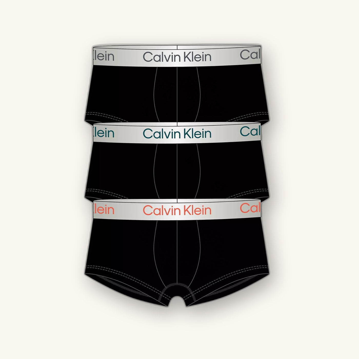 Calzoncillos Calvin Klein Hombre Low Rise Trunk 3Pk · Negro Gris · imagen 12