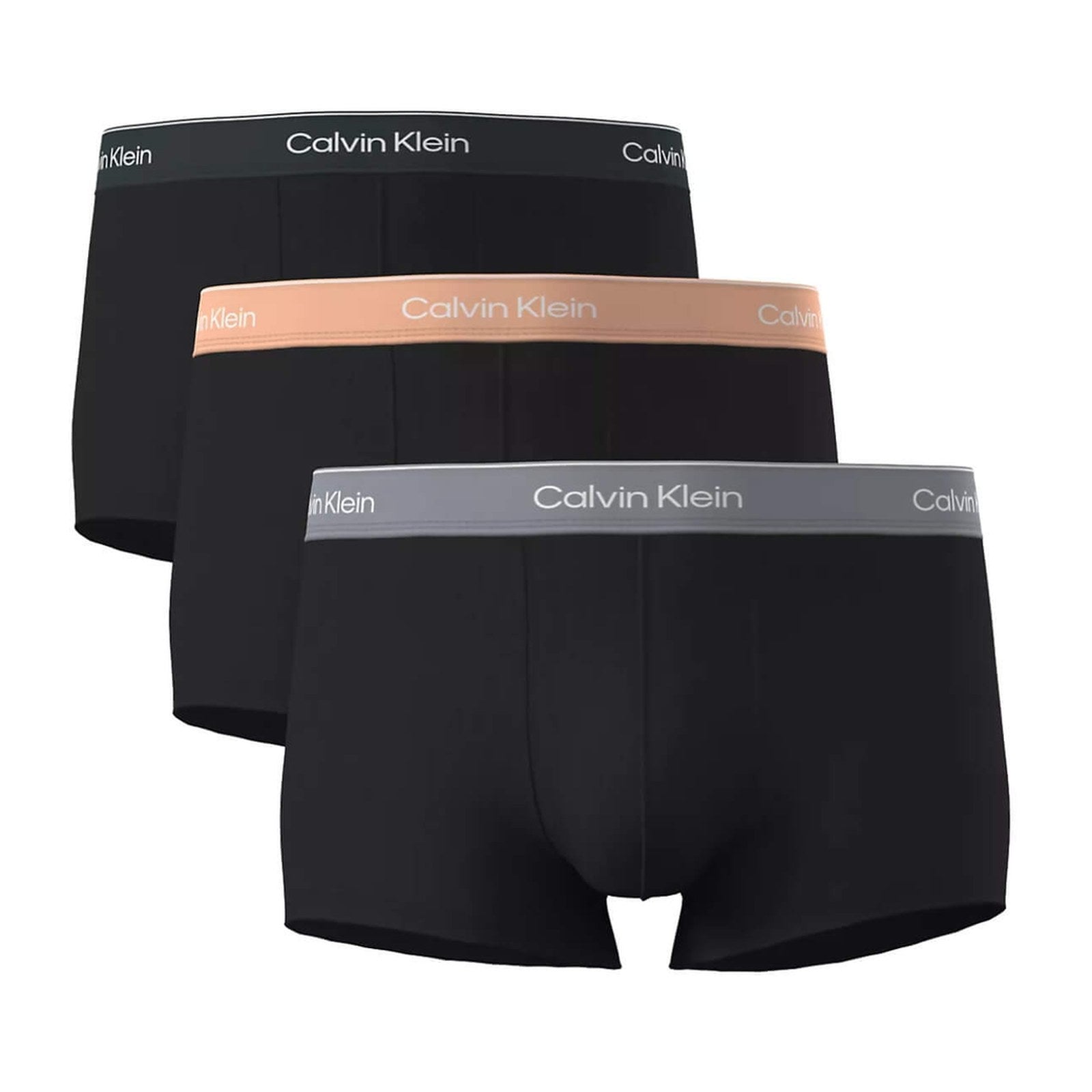 Calzoncillos Calvin Klein Hombre Low Rise Trunk 3Pk · Negro Gris · imagen 13