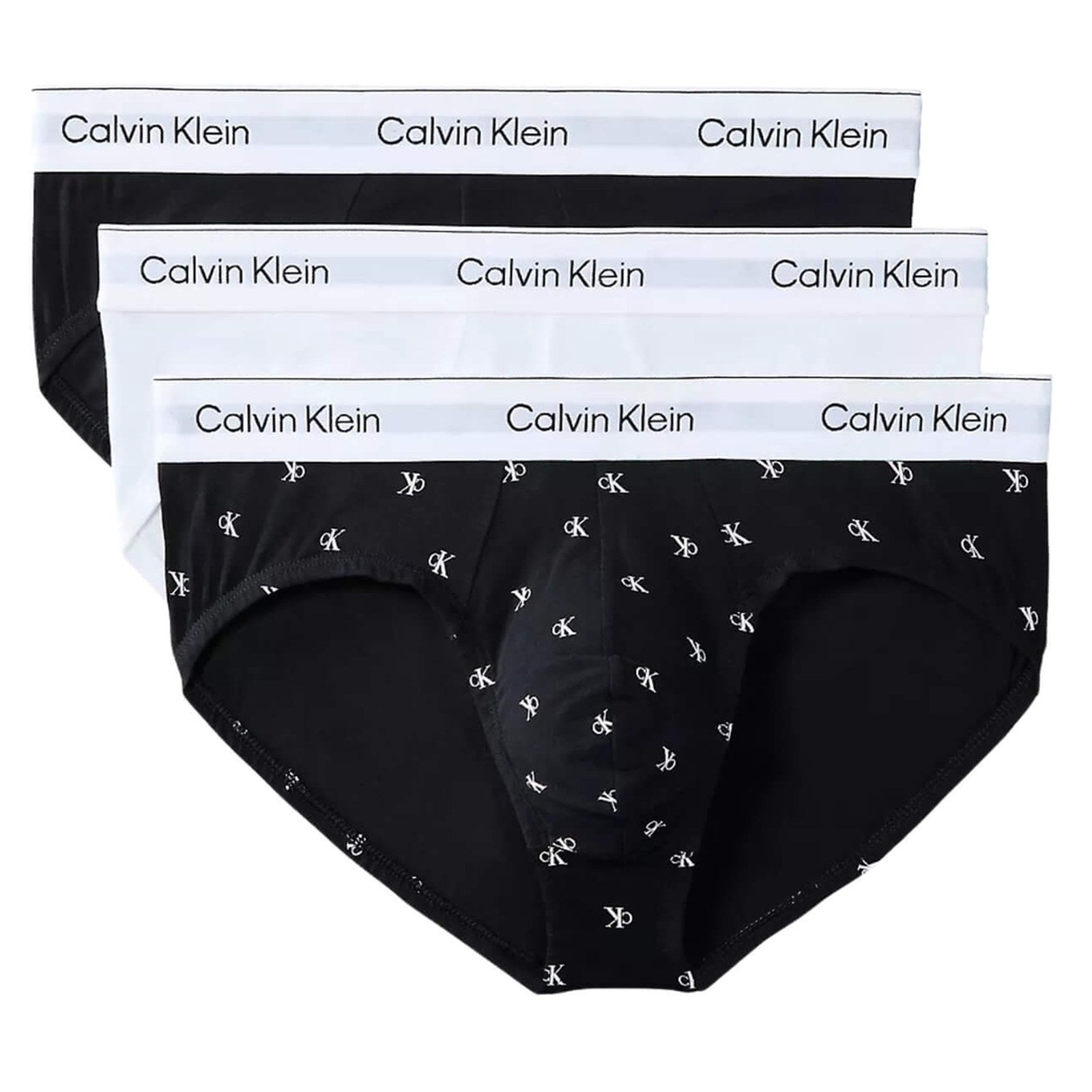Calzoncillos Calvin Klein Hombre Hip Brief 3Pk · Negro Azul marino · imagen 21