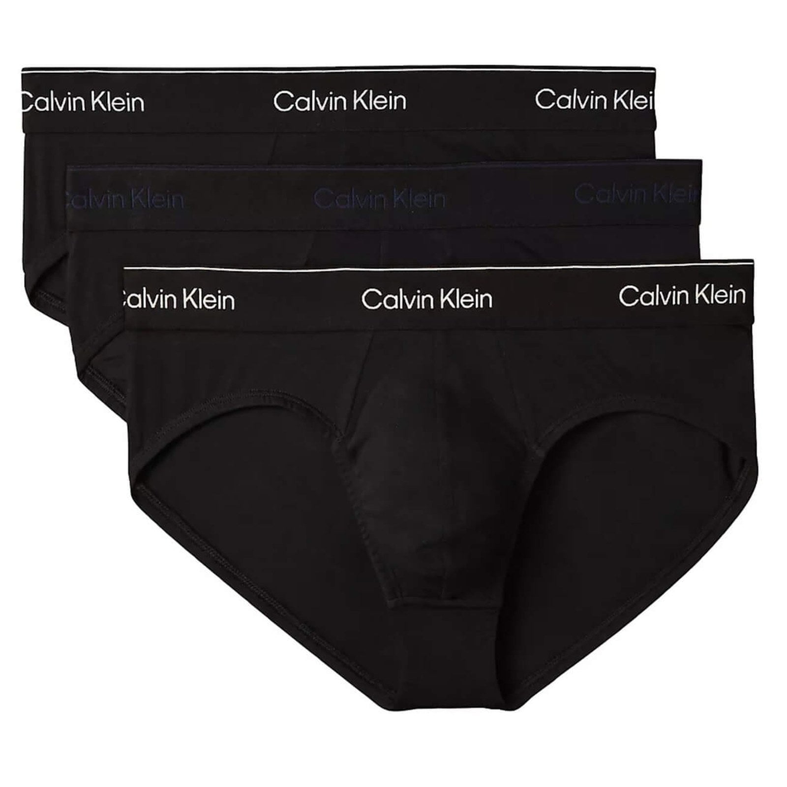 Calzoncillos Calvin Klein Hombre Hip Brief 3Pk · Negro Azul marino · imagen 18