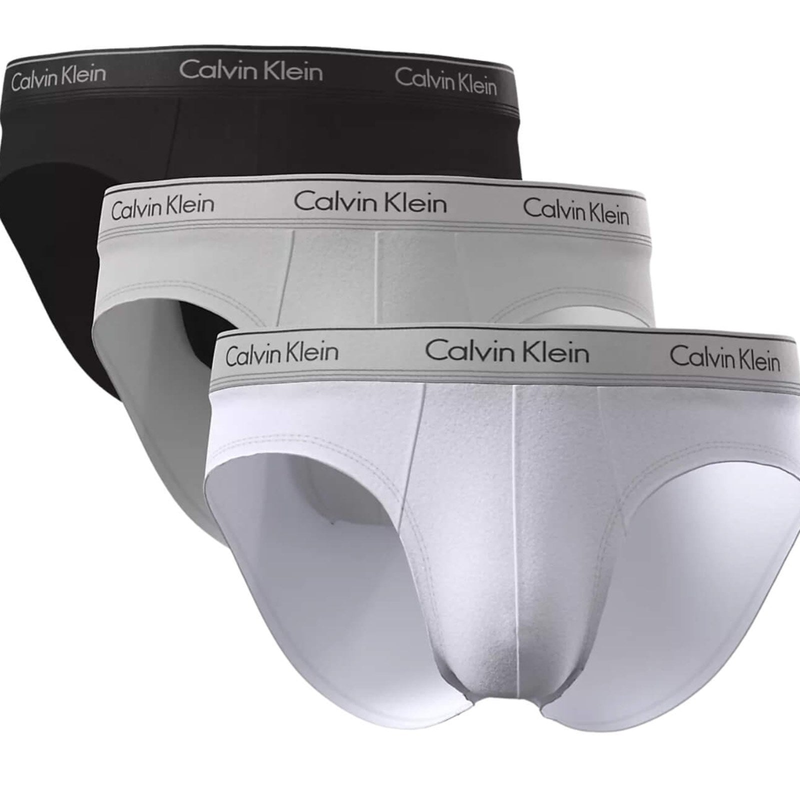 Calzoncillos Calvin Klein Hombre Hip Brief 3Pk · Negro Azul marino · imagen 22