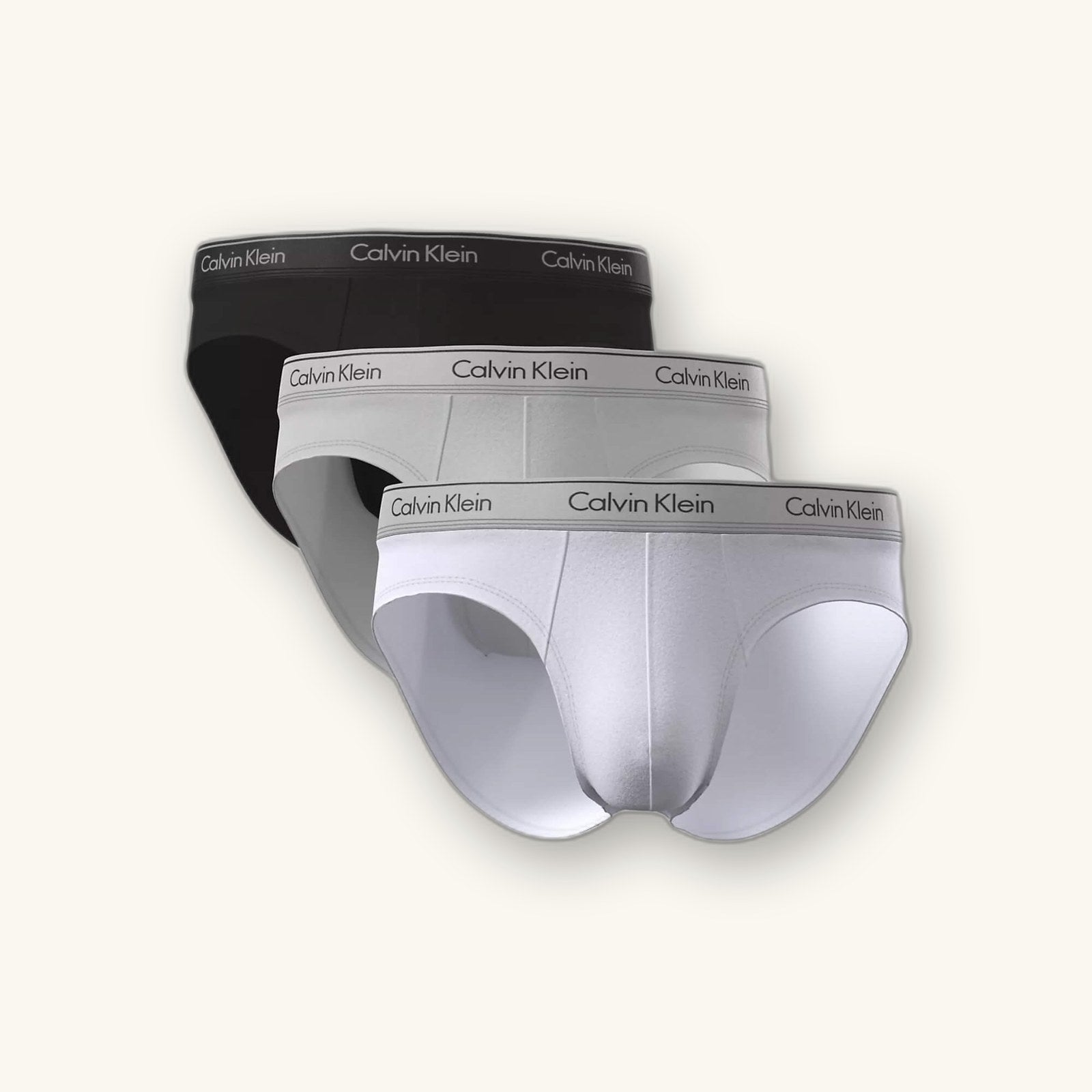 Calzoncillos Calvin Klein Hombre Hip Brief 3Pk · Negro Azul marino · imagen 25