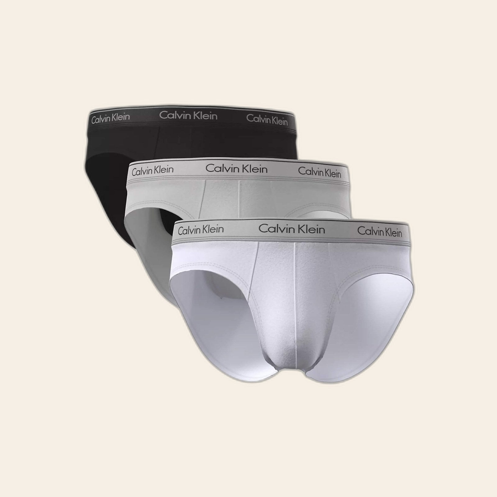 Calzoncillos Calvin Klein Hombre Hip Brief 3Pk · Negro Azul marino · imagen 23