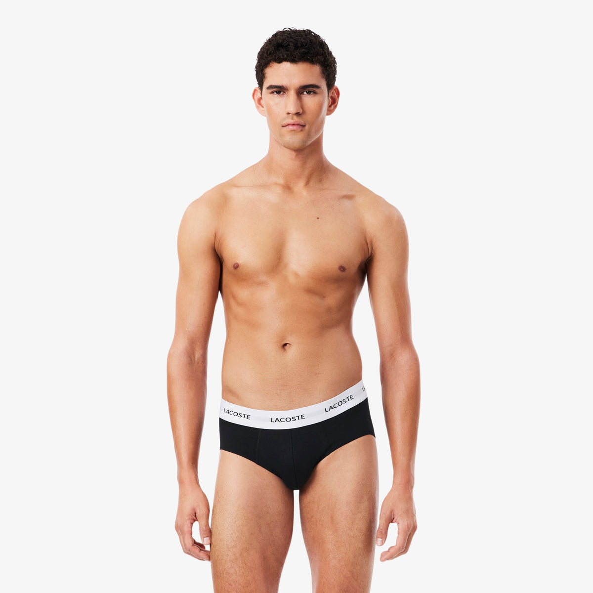 Pack 3 Slips Algodón Stretch Negro/Verde-Azul Marino 8H5702 | Lacoste · imagen 2