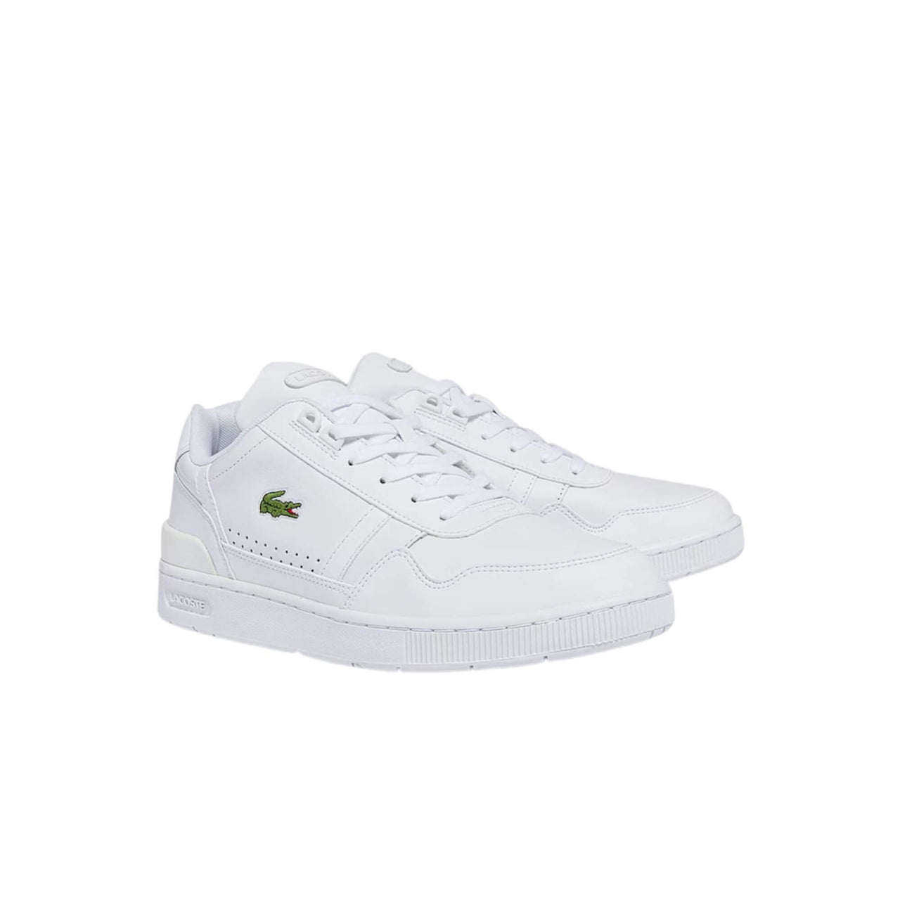 43Sma002321G Zapatillas Lacoste Hombre Men'S Lacoste T-Clip Leather And Synthetic Sneakers