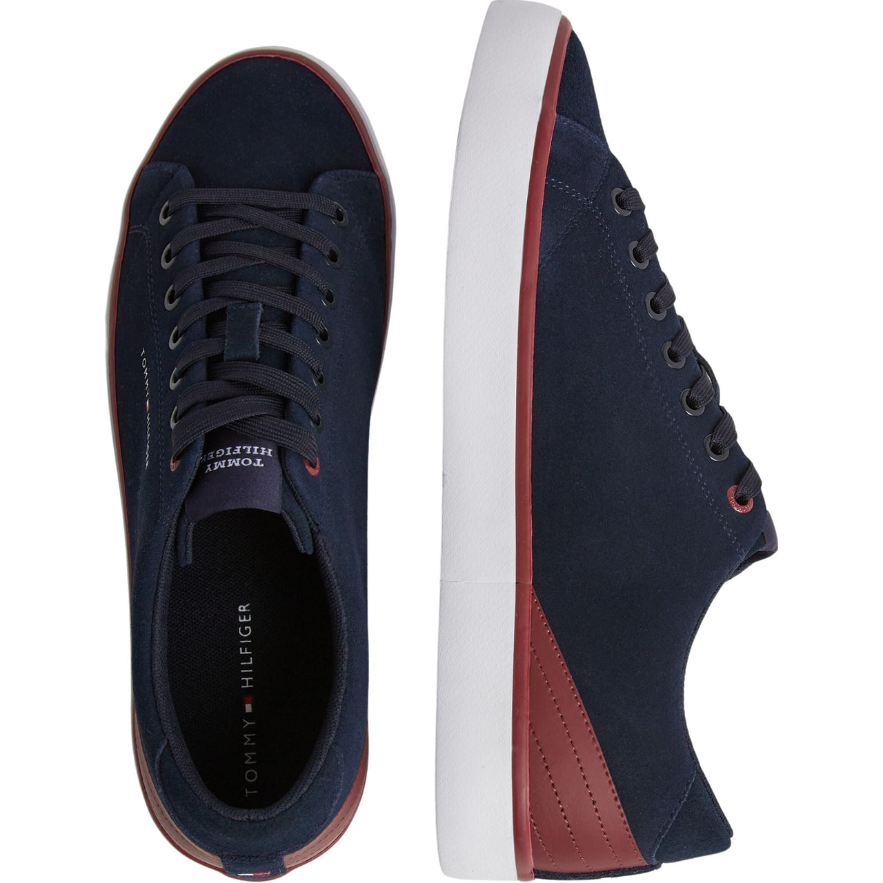 Fm0Fm04817Dw5 Zapatillas Tommy Hilfiger Hombre Th Hi Vulc Core Low Suede