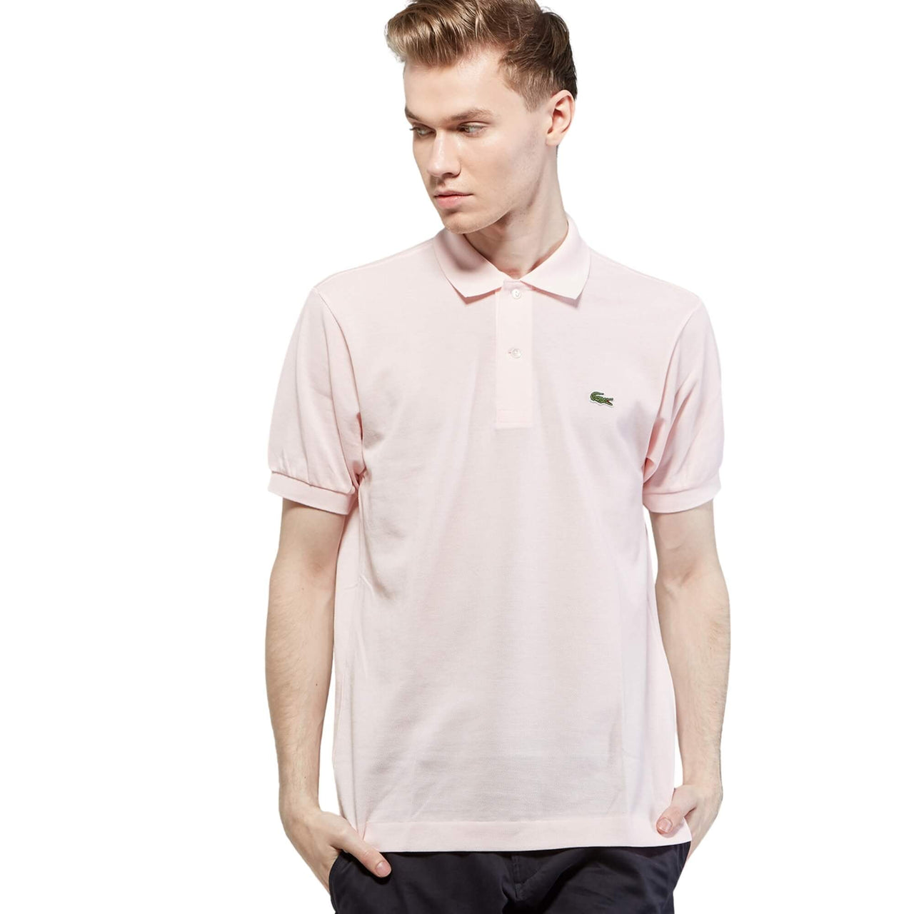 L1212T03 Polos Lacoste Hombre L1212 - Short Sleeved Ribbed Collar Shirt