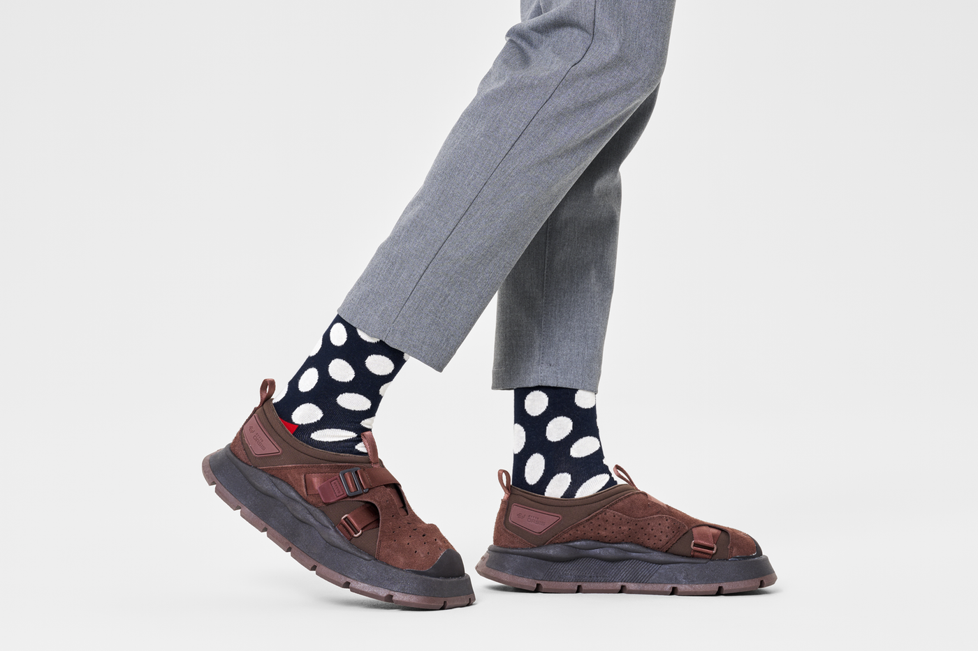 Calcetines Big Dot Sock | Happy Socks · Negro Gris · imagen 2