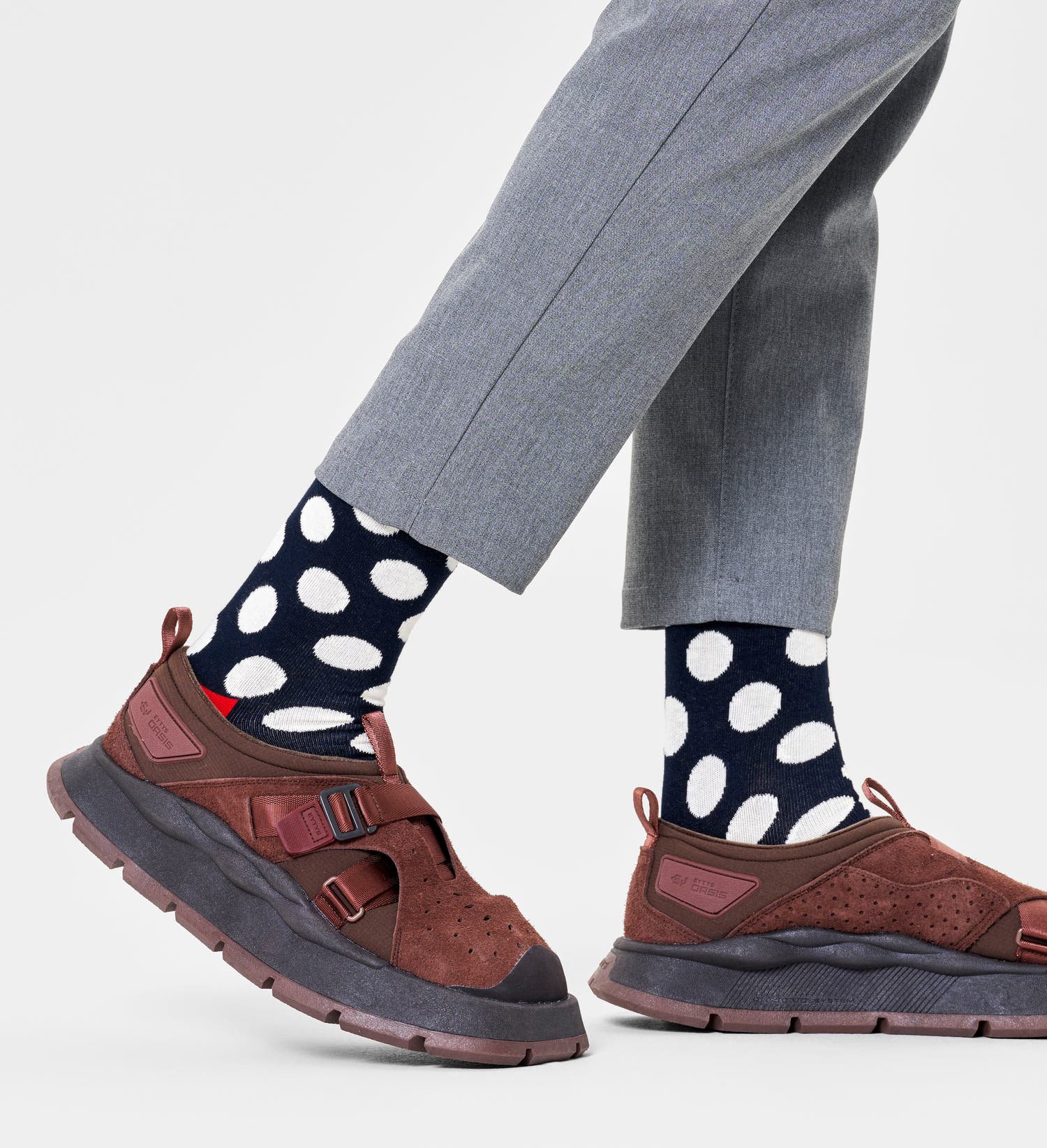 Calcetines Big Dot Sock | Happy Socks · Negro Gris · imagen 5