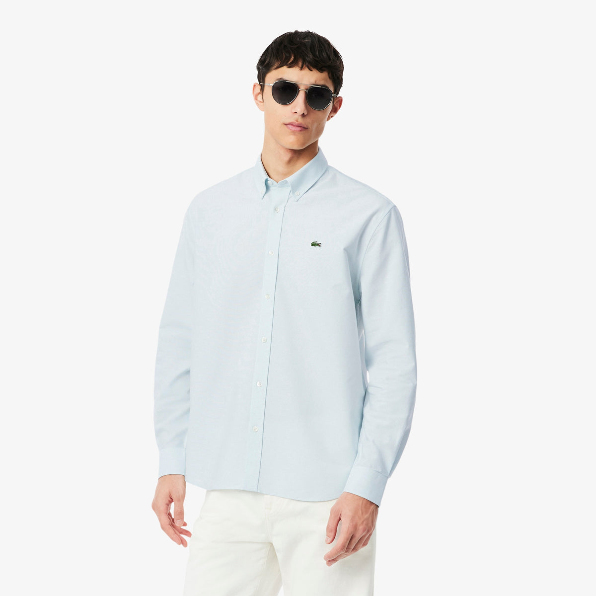 Camisa Oxford Regular Fit Rill/Blanco CH8800 | Lacoste · imagen 2