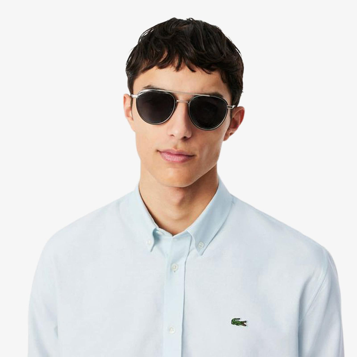 Camisa Oxford Regular Fit Rill/Blanco CH8800 | Lacoste · imagen 3