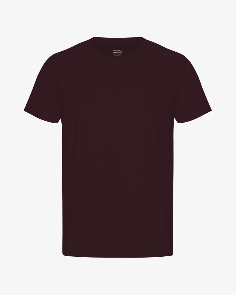 Camiseta Clasica Organica Rojo Oxblood | Colorful Standard