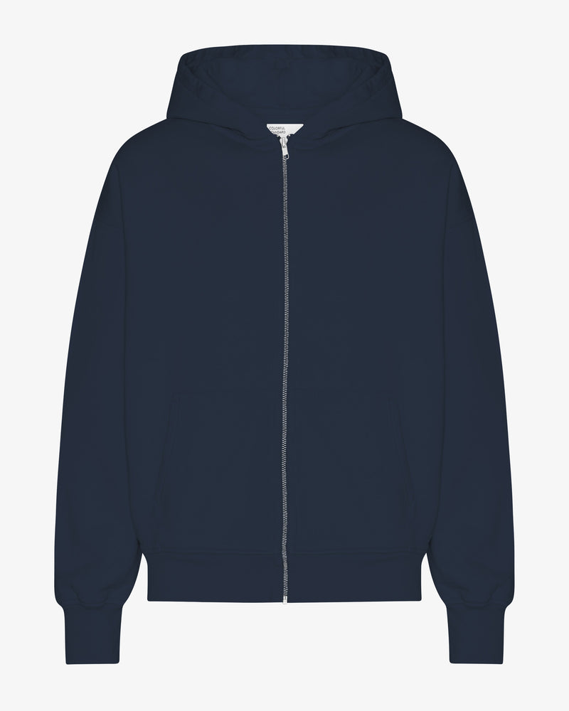 Sudadera con Capucha Oversized Organica Azul Marino | Colorful Standard