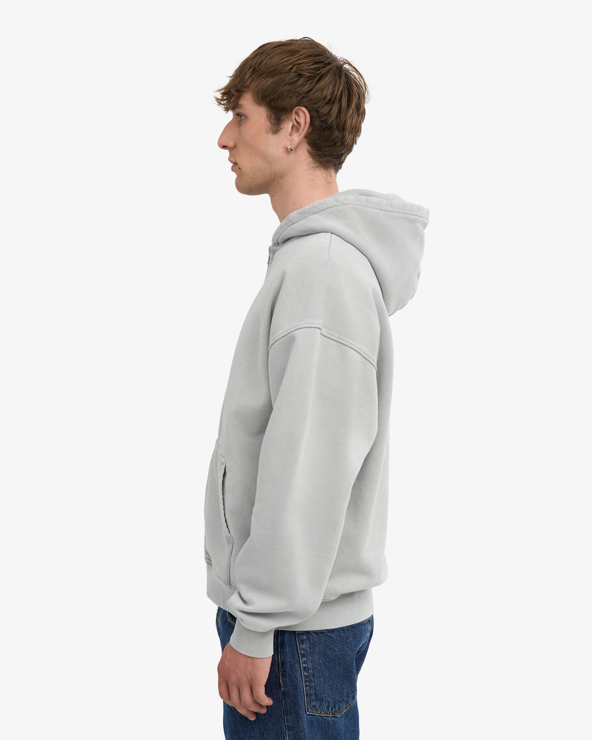 Sudadera con Capucha Oversized Organica Gris Desgastado | Colorful Standard · imagen 3