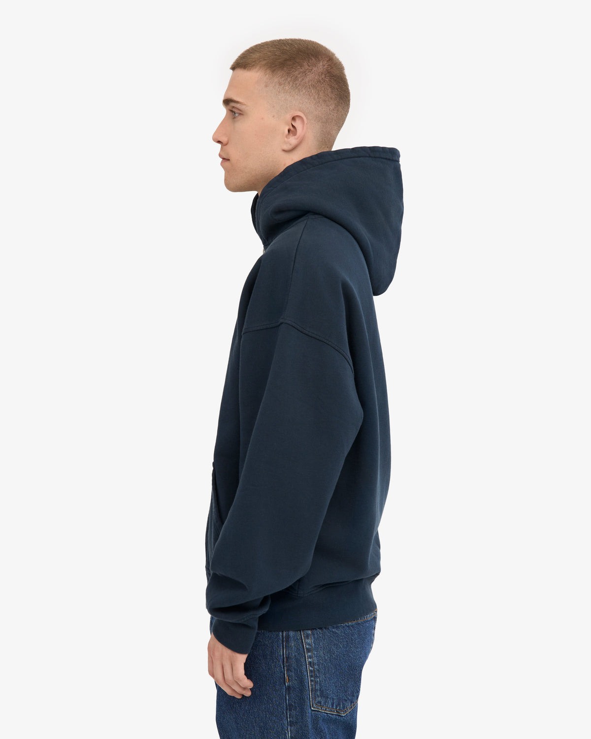 Sudadera con Capucha Oversized Organica Azul Marino | Colorful Standard · imagen 3