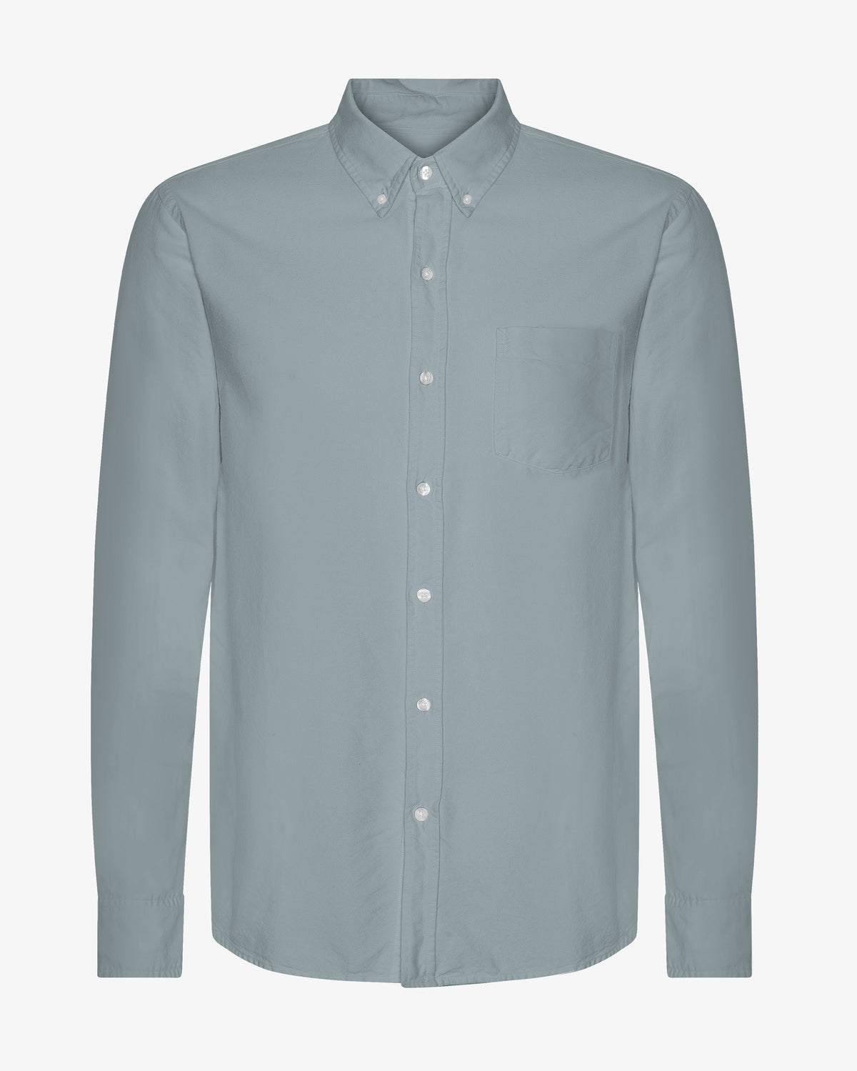 Camisa Button Down Organica Azul Acero | Colorful Standard · imagen 1