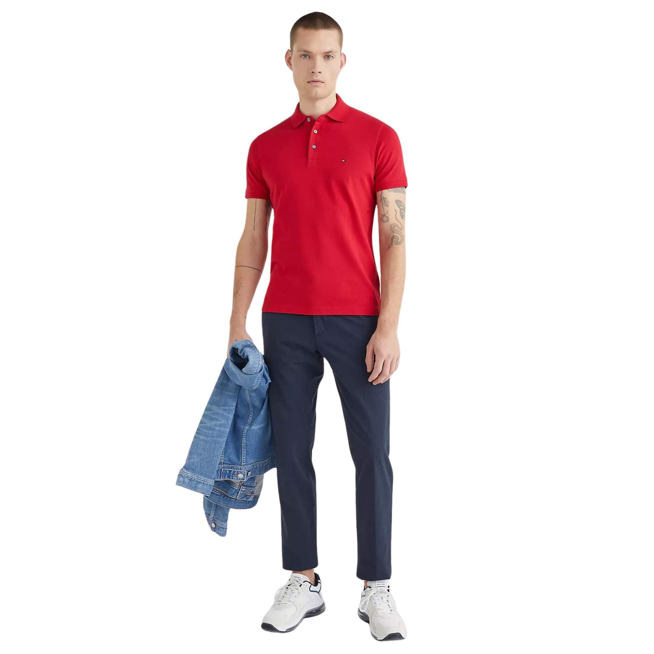 Mw0Mw17771Xlg Polos Tommy Hilfiger Hombre 1985 Slim Polo