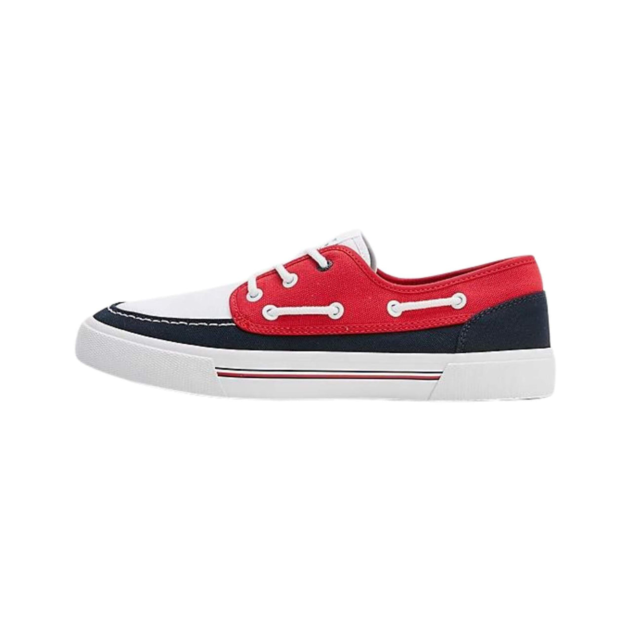 Fm0Fm045100Gy Nauticos Tommy Hilfiger Hombre Core Boat Shoe Canvas